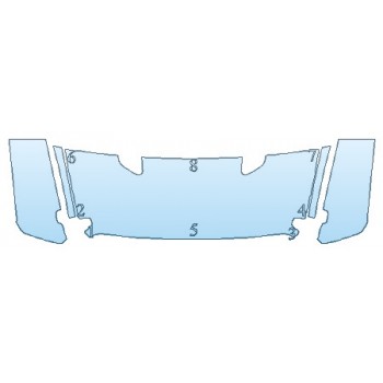 PAINT PROTECTION KIT - 2019 JEEP WRANGLER UNLIMITED MOAB HOOD (24 INCH) FENDERS MIRRORS) - INVISIBLEMASK - 3M PAINT PROTECTION