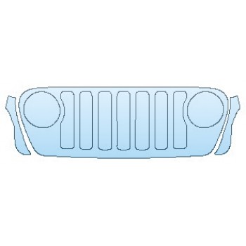 Precut PPF Kit – Clear Bra Paint Protection Film PAINT PROTECTION KIT - 2019 JEEP WRANGLER UNLIMITED MOAB GRILLE - INVISIBLEMASK - 3M PAINT PROTECTION