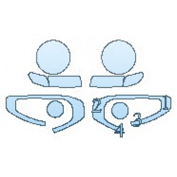 Precut PPF Kit – Clear Bra Paint Protection Film PAINT PROTECTION KIT - 2019 JEEP WRANGLER UNLIMITED SAHARA HEADLIIGHTS - INVISIBLEMASK - 3M PAINT PROTECTION