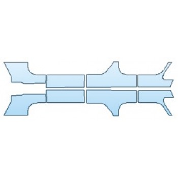 PAINT PROTECTION KIT - 2019 JEEP WRANGLER UNLIMITED SAHARA ROCKERS - INVISIBLEMASK - 3M PAINT PROTECTION