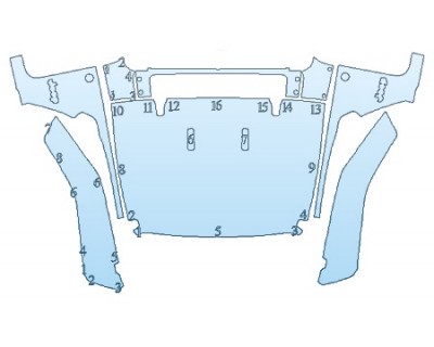PRECUT PPF: 2019 JEEP WRANGLER UNLIMITED SPORT FULL HOOD FENDERS MIRRORS
