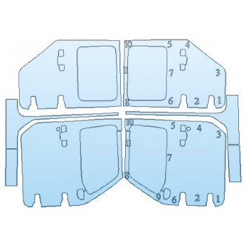 Precut PPF Kit – Clear Bra Paint Protection Film PAINT PROTECTION KIT - 2019 JEEP WRANGLER UNLIMITED SPORT FULL DOORS - INVISIBLEMASK - 3M PAINT PROTECTION