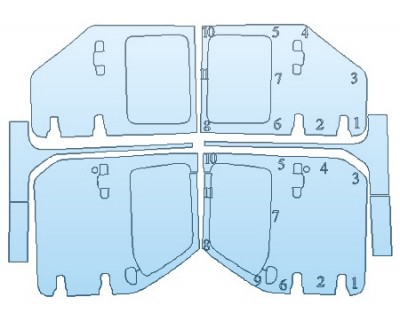PRECUT PPF: 2019 JEEP WRANGLER UNLIMITED SPORT FULL DOORS
