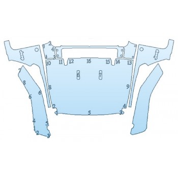 Precut PPF Kit – Clear Bra Paint Protection Film PAINT PROTECTION KIT - 2019 JEEP WRANGLER UNLIMITED SPORT S FULL HOOD FENDERS MIRRORS - INVISIBLEMASK - 3M PAINT PROTECTION