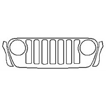 2019 JEEP WRANGLER UNLIMITED SPORT S Grille