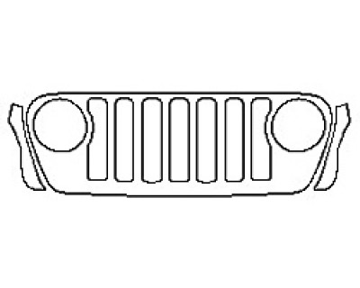 2019 JEEP WRANGLER UNLIMITED SPORT S Grille