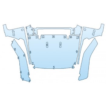 2019 JEEP WRANGLER SPORT S Full Hood Fenders Mirrors