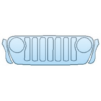 PAINT PROTECTION KIT - 2019 JEEP WRANGLER SPORT S GRILLE - INVISIBLEMASK - 3M PAINT PROTECTION