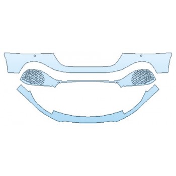 2025 ASTON MARTIN RAPIDE E Bumper (Wrapped Edges) - PRECUT PPF CLEAR BRA WRAP