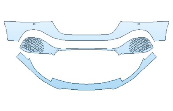 Precut PPF Kit – Clear Bra Paint Protection Film 2026 ASTON MARTIN RAPIDE E Bumper (Wrapped Edges) - PRECUT PPF CLEAR BRA WRAP
