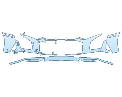 2020 AUDI R8 COUPE V10 PERFORMANCE Bumper