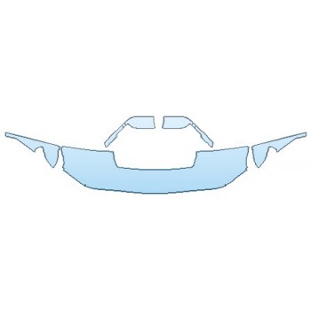 PAINT PROTECTION KIT - 2020 CHEVROLET SILVERADO 2500 HD CUSTOM HOOD (18 INCH WRAPPED EDGES) FENDERS MIRRORS - INVISIBLEMASK - 3M PAINT PROTECTION