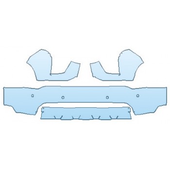 PAINT PROTECTION KIT - 2020 CHEVROLET SILVERADO 2500 HD CUSTOM BUMPER - INVISIBLEMASK - 3M PAINT PROTECTION