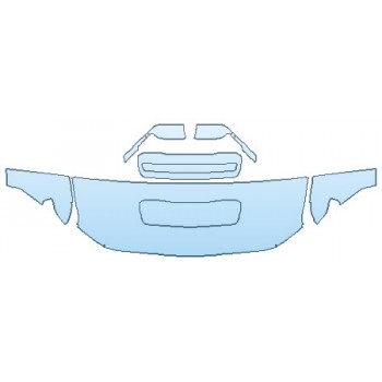 Precut PPF Kit – Clear Bra Paint Protection Film PAINT PROTECTION KIT - 2020 CHEVROLET SILVERADO 2500 HD HIGH COUNTRY HOOD (24 INCH WRAPPED EDGES) FENDERS MIRRORS - INVISIBLEMASK - 3M PAINT PROTECTION