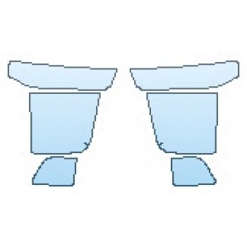 PAINT PROTECTION KIT - 2020 CHEVROLET SILVERADO 2500 HD HIGH COUNTRY HEADLIGHTS - INVISIBLEMASK - 3M PAINT PROTECTION