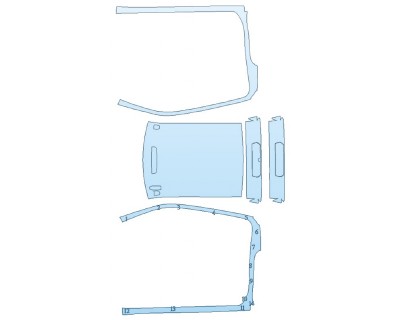 PAINT PROTECTION KIT - 2020 CHEVROLET SILVERADO 2500 HD HIGH COUNTRY FULL ROOF A- PILLARS - INVISIBLEMASK - 3M PAINT PROTECTION