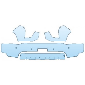 2020 CHEVROLET SILVERADO 2500 HD Z71 Bumper (License Plate Wrapped Edges)