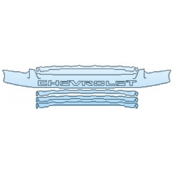 PAINT PROTECTION KIT - 2020 CHEVROLET SILVERADO 2500 HD Z71 GRILLE - INVISIBLEMASK - 3M PAINT PROTECTION