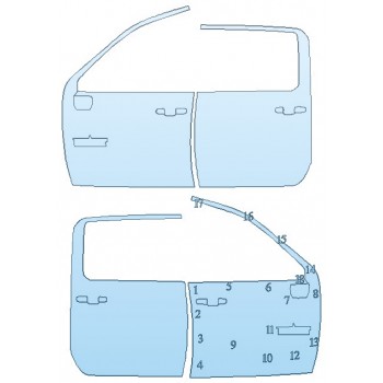 PAINT PROTECTION KIT - 2020 CHEVROLET SILVERADO 2500 HD Z71 FULL DOORS - INVISIBLEMASK - 3M PAINT PROTECTION