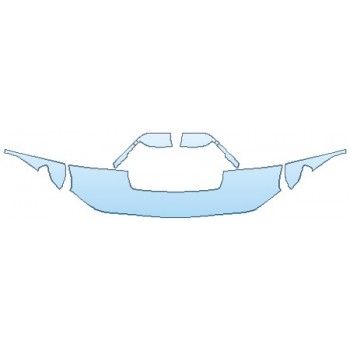 PAINT PROTECTION KIT - 2020 CHEVROLET SILVERADO 3500 HD CUSTOM HOOD (18 INCH) FENDERS MIRRORS - INVISIBLEMASK - 3M PAINT PROTECTION