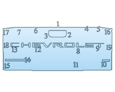 PAINT PROTECTION KIT - 2020 CHEVROLET SILVERADO 3500 HD CUSTOM TAILGATE - INVISIBLEMASK - 3M PAINT PROTECTION
