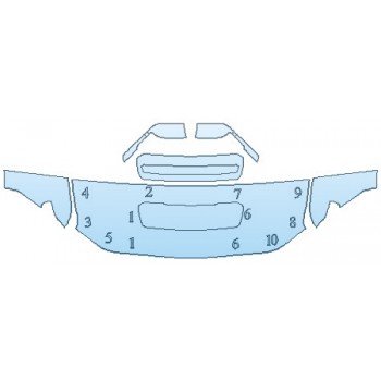 PAINT PROTECTION KIT - 2020 CHEVROLET SILVERADO 3500 HD HIGH COUNTRY HOOD (24 INCH) FENDERS MIRRORS - INVISIBLEMASK - 3M PAINT PROTECTION