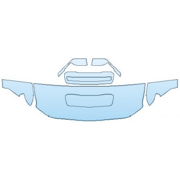 Precut PPF Kit – Clear Bra Paint Protection Film PAINT PROTECTION KIT - 2020 CHEVROLET SILVERADO 3500 HD HIGH COUNTRY HOOD (24 INCH WRAPPED EDGES) FENDERS MIRRORS - INVISIBLEMASK - 3M PAINT PROTECTION