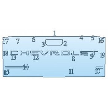 PAINT PROTECTION KIT - 2020 CHEVROLET SILVERADO 3500 HD HIGH COUNTRY TAILGATE - INVISIBLEMASK - 3M PAINT PROTECTION