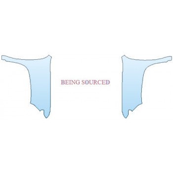 PAINT PROTECTION KIT - 2020 CHEVROLET SILVERADO 3500 HD LT FULL HOOD (WRAPPED EDGES) FENDERS MIRRORS - INVISIBLEMASK - 3M PAINT PROTECTION