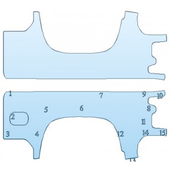 PAINT PROTECTION KIT - 2020 CHEVROLET SILVERADO 3500 HD LT BED SIDE - INVISIBLEMASK - 3M PAINT PROTECTION