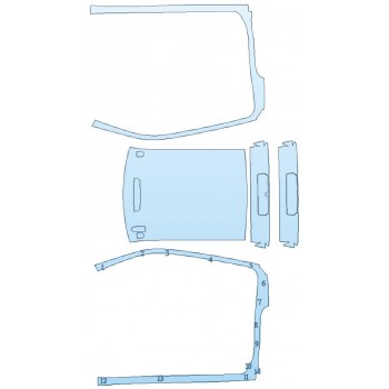 Precut PPF Kit – Clear Bra Paint Protection Film PAINT PROTECTION KIT - 2020 CHEVROLET SILVERADO 3500 HD LTZ FULL ROOF A- PILLARS - INVISIBLEMASK - 3M PAINT PROTECTION