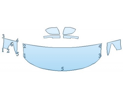 PAINT PROTECTION KIT - 2020 FORD EXPLORER LIMITED HOOD (24 INCH) FENDERS MIRRORS - INVISIBLEMASK - 3M PAINT PROTECTION