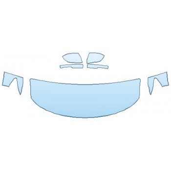 PAINT PROTECTION KIT - 2020 FORD EXPLORER LIMITED HOOD (24 INCH WRAPPED EDGES) FENDERS MIRRORS - INVISIBLEMASK - 3M PAINT PROTECTION