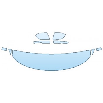 PAINT PROTECTION KIT - 2020 FORD EXPLORER LIMITED HOOD (18 INCH WRAPPED EDGES) FENDERS MIRRORS - INVISIBLEMASK - 3M PAINT PROTECTION