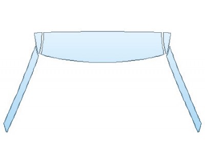 PAINT PROTECTION KIT - 2020 FORD EXPLORER PLATINUM ROOF A- PILLARS - INVISIBLEMASK - 3M PAINT PROTECTION