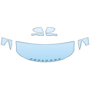 Precut PPF Kit – Clear Bra Paint Protection Film PAINT PROTECTION KIT - 2020 FORD EXPLORER ST HOOD (24 INCH WRAPPED EDGES) FENDERS MIRRORS - INVISIBLEMASK - 3M PAINT PROTECTION