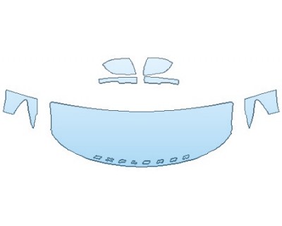 PAINT PROTECTION KIT - 2020 FORD EXPLORER ST HOOD (24 INCH WRAPPED EDGES) FENDERS MIRRORS - INVISIBLEMASK - 3M PAINT PROTECTION