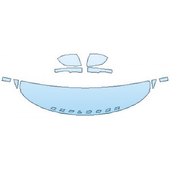 PAINT PROTECTION KIT - 2020 FORD EXPLORER ST HOOD (18 INCH WRAPPED EDGES) FENDERS MIRRORS - INVISIBLEMASK - 3M PAINT PROTECTION