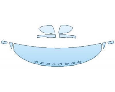 PAINT PROTECTION KIT - 2020 FORD EXPLORER ST HOOD (18 INCH WRAPPED EDGES) FENDERS MIRRORS - INVISIBLEMASK - 3M PAINT PROTECTION