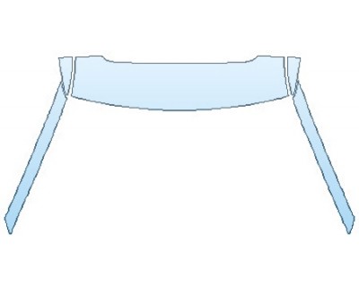 PAINT PROTECTION KIT - 2020 FORD EXPLORER ST ROOF A- PILLARS(SUNROOF) - INVISIBLEMASK - 3M PAINT PROTECTION