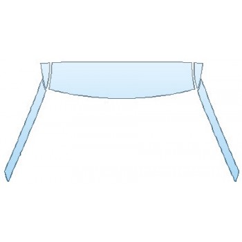 PAINT PROTECTION KIT - 2020 FORD EXPLORER ST ROOF A- PILLARS - INVISIBLEMASK - 3M PAINT PROTECTION