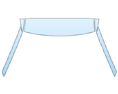 PAINT PROTECTION KIT - 2020 FORD EXPLORER ST ROOF A- PILLARS - INVISIBLEMASK - 3M PAINT PROTECTION