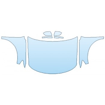 PAINT PROTECTION KIT - 2020 FORD EXPLORER XLT FULL HOOD (WRAPPED EDGES) FENDERS MIRRORS - INVISIBLEMASK - 3M PAINT PROTECTION