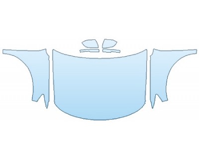 PAINT PROTECTION KIT - 2020 FORD EXPLORER XLT FULL HOOD (WRAPPED EDGES) FENDERS MIRRORS - INVISIBLEMASK - 3M PAINT PROTECTION