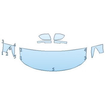 PAINT PROTECTION KIT - 2020 FORD EXPLORER XLT HOOD (24 INCH) FENDERS MIRRORS - INVISIBLEMASK - 3M PAINT PROTECTION