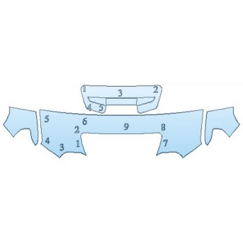 PAINT PROTECTION KIT - 2020 GMC SIERRA 2500 AT4 HOOD (24 INCH) FENDERS MIRRORS - INVISIBLEMASK - 3M PAINT PROTECTION