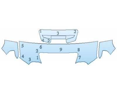 PAINT PROTECTION KIT - 2020 GMC SIERRA 2500 AT4 HOOD (24 INCH) FENDERS MIRRORS - INVISIBLEMASK - 3M PAINT PROTECTION