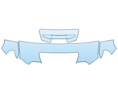 PAINT PROTECTION KIT - 2020 GMC SIERRA 2500 AT4 HOOD (24 INCH WRAPPED EDGES) FENDERS MIRRORS - INVISIBLEMASK - 3M PAINT PROTECTION