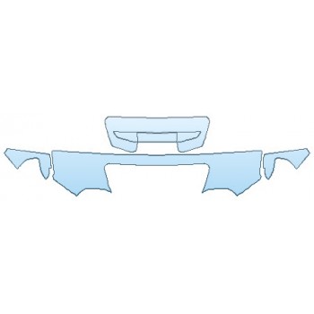 PAINT PROTECTION KIT - 2020 GMC SIERRA 2500 AT4 HOOD (18 INCH WRAPPED EDGES) FENDERS MIRRORS - INVISIBLEMASK - 3M PAINT PROTECTION