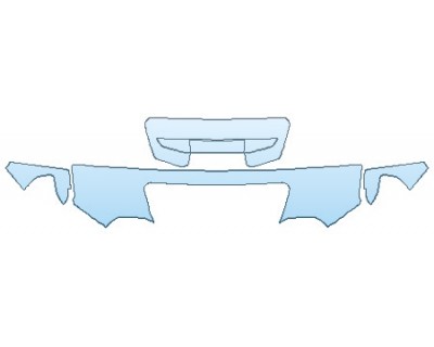 PAINT PROTECTION KIT - 2020 GMC SIERRA 2500 AT4 HOOD (18 INCH WRAPPED EDGES) FENDERS MIRRORS - INVISIBLEMASK - 3M PAINT PROTECTION